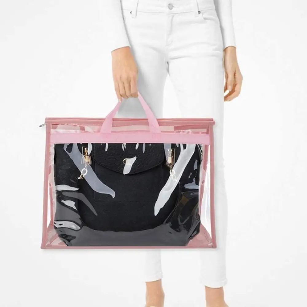 Womens Storage Bag Purse Handbag Dust Cover Clear Organizer Craft Breathable High Quality Transparent PVC Non Woven Fabric
Womens Storage Bag Purse Handbag Dust Cover Clear Organizer Craft Breathable High Quality Transparent PVC Non Woven Fabric