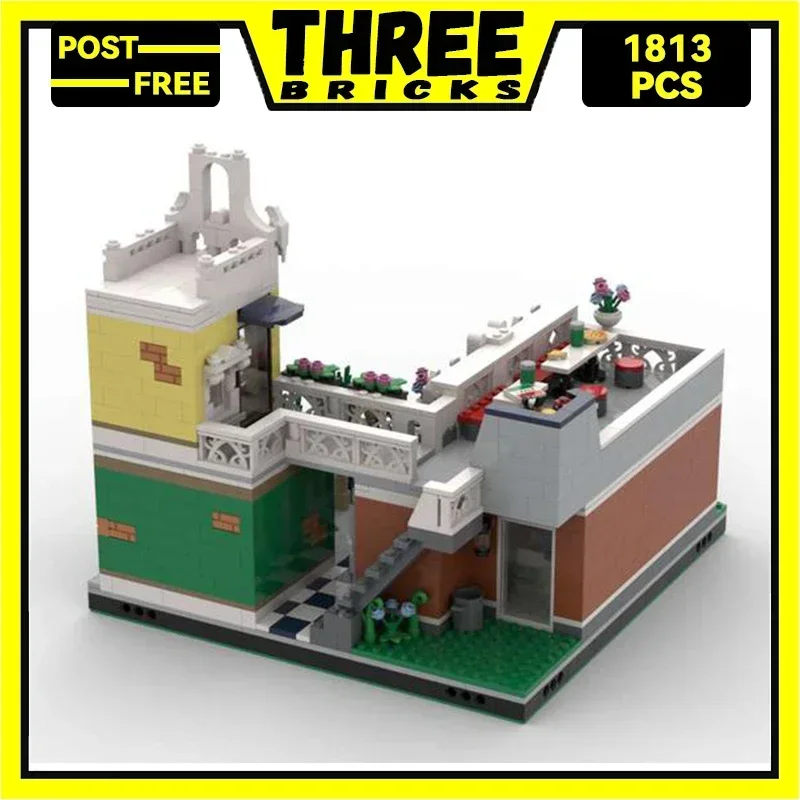 ThreeBricks Moc Building Blocks Street View Model Pet Store And Restaurant Technology Bricks DIY Toys For Kids Children Gifts
ThreeBricks Moc Building Blocks Street View Model Pet Store And Restaurant Technology Bricks DIY Toys For Kids Children Gifts