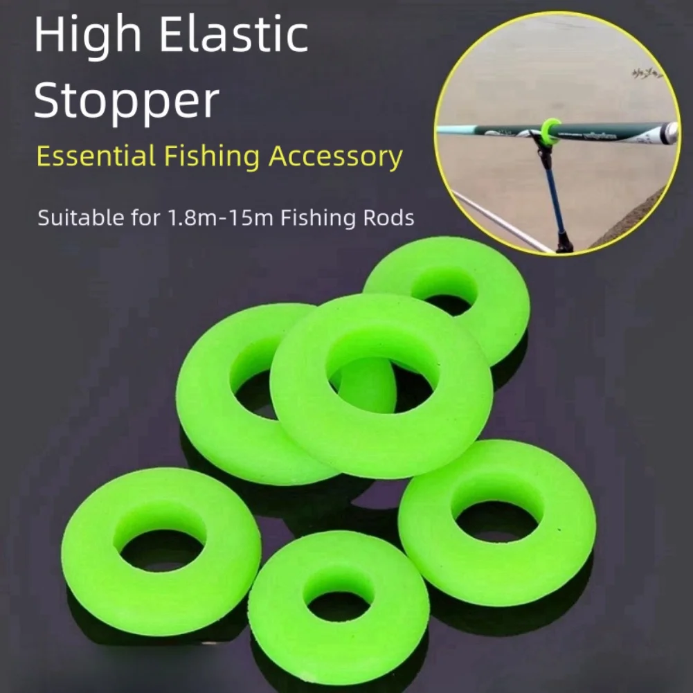 100pcs Anti-slip Rod Ring For Anglers 3Size Waterproof Elastic Rod Stop Ring Green Elastic Material Flexible Resilient
100pcs Anti-slip Rod Ring For Anglers 3Size Waterproof Elastic Rod Stop Ring Green Elastic Material Flexible Resilient
