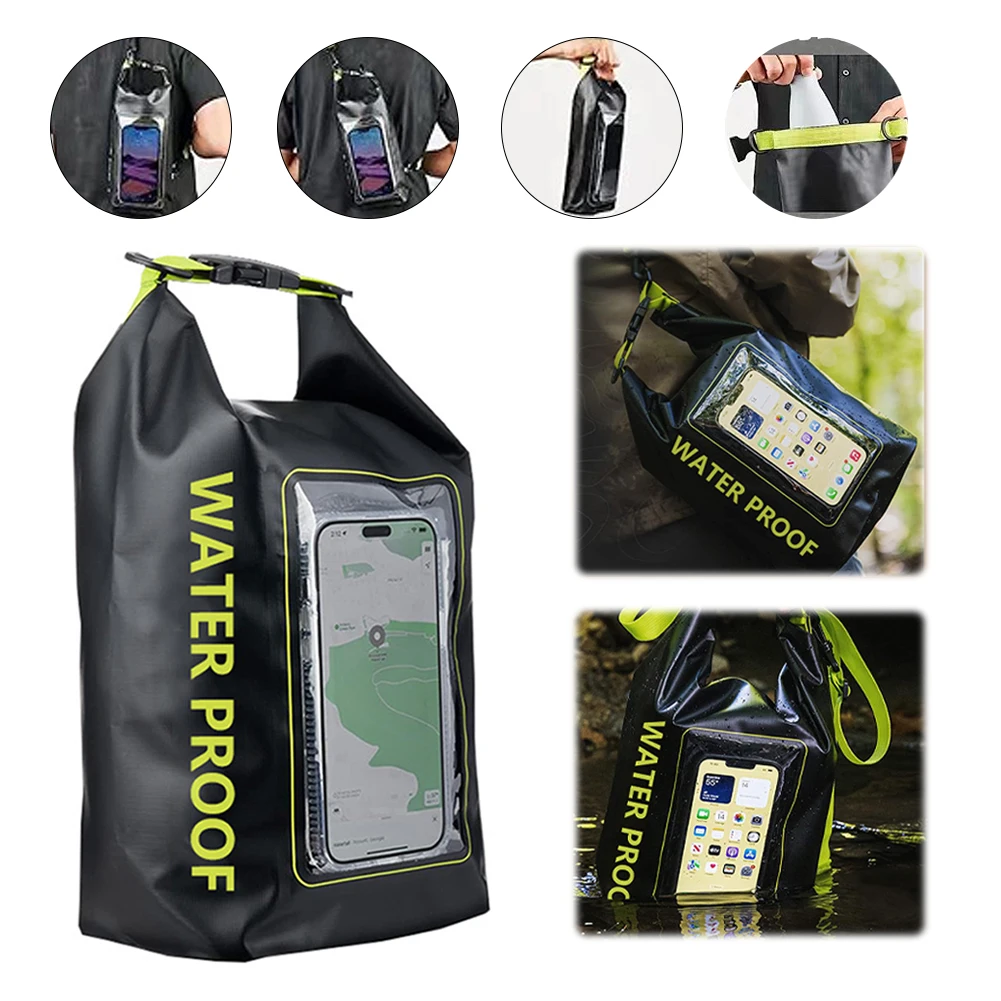 5L Touch Screen Dry Bag IPX6 Waterproof Swimming Pool Dry Bag Sealed Mobile Phone Bag for Trekking Rafting Surfing Kayaking
5L Touch Screen Dry Bag IPX6 Waterproof Swimming Pool Dry Bag Sealed Mobile Phone Bag for Trekking Rafting Surfing Kayaking