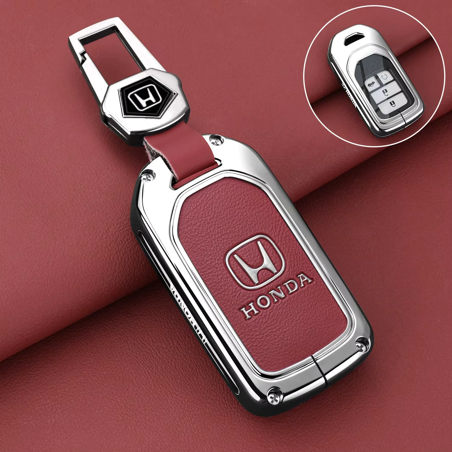Zinc Alloy Car Smart Key Cover Case Protector Keyless Key Bag Shell For Honda Fit Odessey City Jazz XRV Venzel HRV Accord Insert
Zinc Alloy Car Smart Key Cover Case Protector Keyless Key Bag Shell For Honda Fit Odessey City Jazz XRV Venzel HRV Accord Insert
