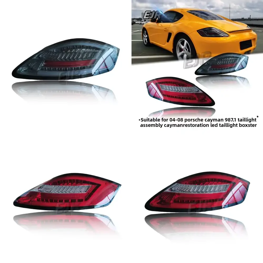 Для Cayman 987.1 и Boxster (2004-2008) — Модифицированные светодиодные задние фонари с красными/дымчато-черными линзами, совместимые с OLIVER.
Для Cayman 987.1 и Boxster (2004-2008) — Модифицированные светодиодные задние фонари с красными/дымчато-черными линзами, совместимые с OLIVER.