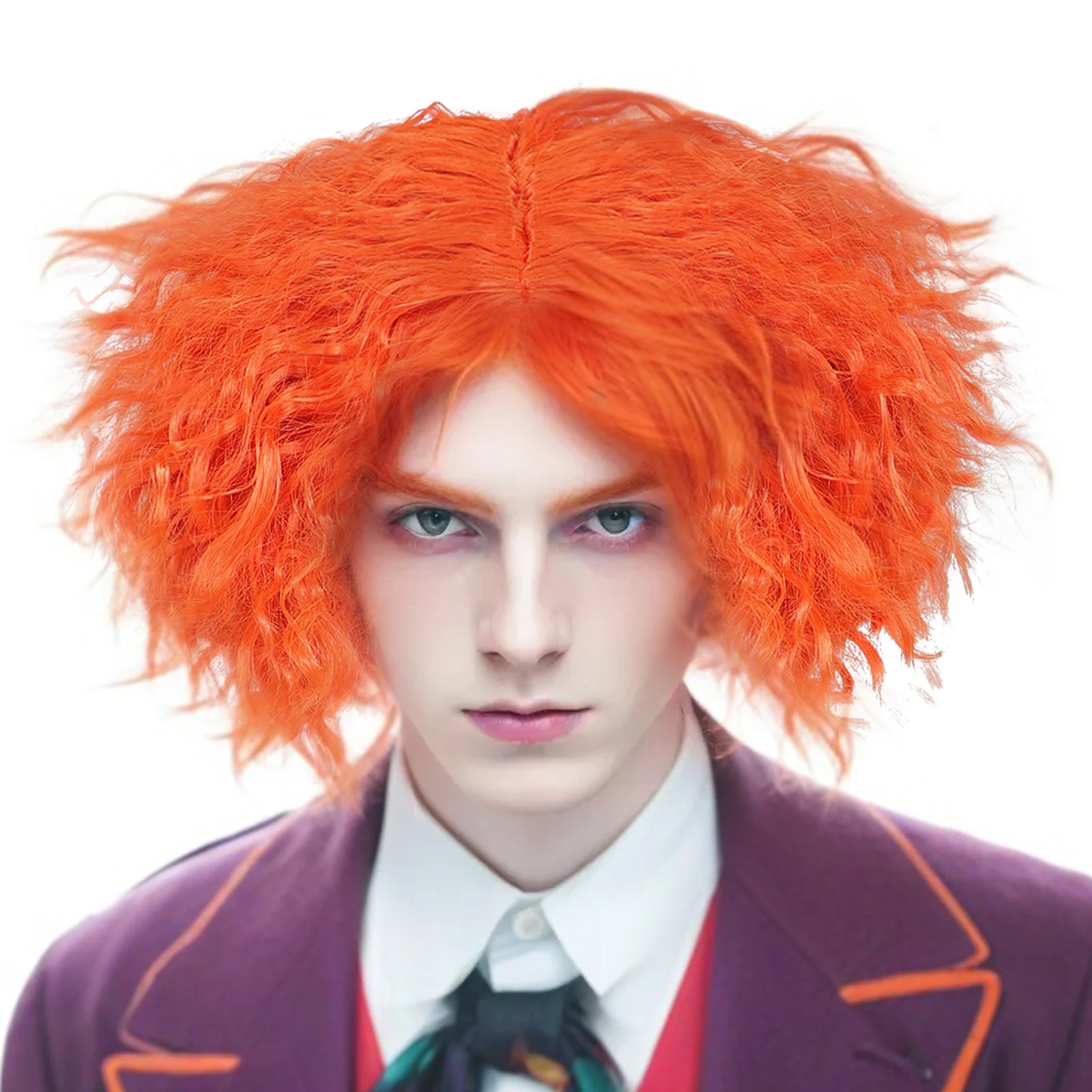 Synthetic Short Orange Cosplay Wig, Small Rolls And Fluffy Layers. Cosplay Wig Suitable For Anime Exhibitions And Carnivals
Synthetic Short Orange Cosplay Wig, Small Rolls And Fluffy Layers. Cosplay Wig Suitable For Anime Exhibitions And Carnivals