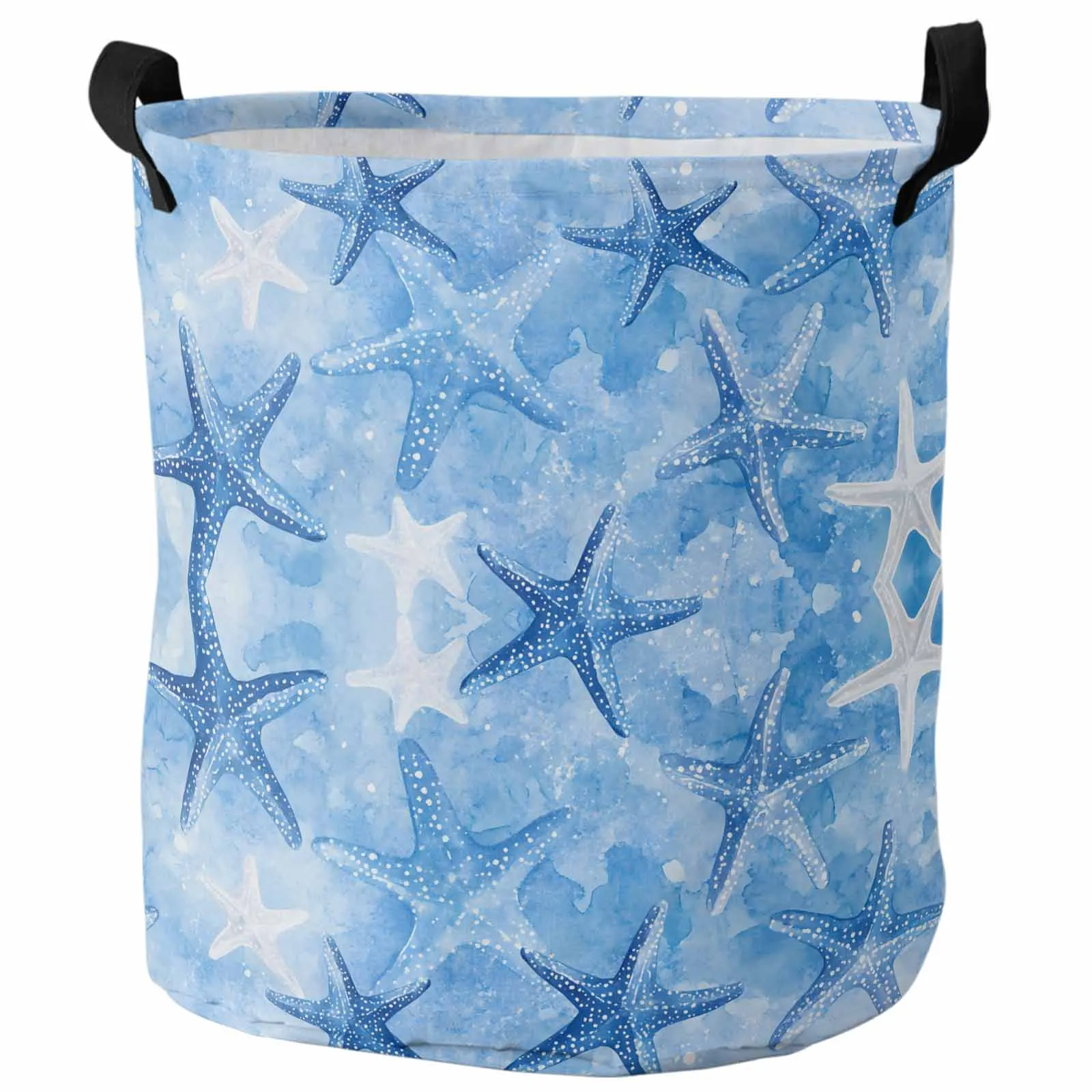 Watercolor Blue Theme Ocean Starfish Dirty Laundry Basket Foldable Waterproof Clothing Children Toy Storage Basket
Watercolor Blue Theme Ocean Starfish Dirty Laundry Basket Foldable Waterproof Clothing Children Toy Storage Basket