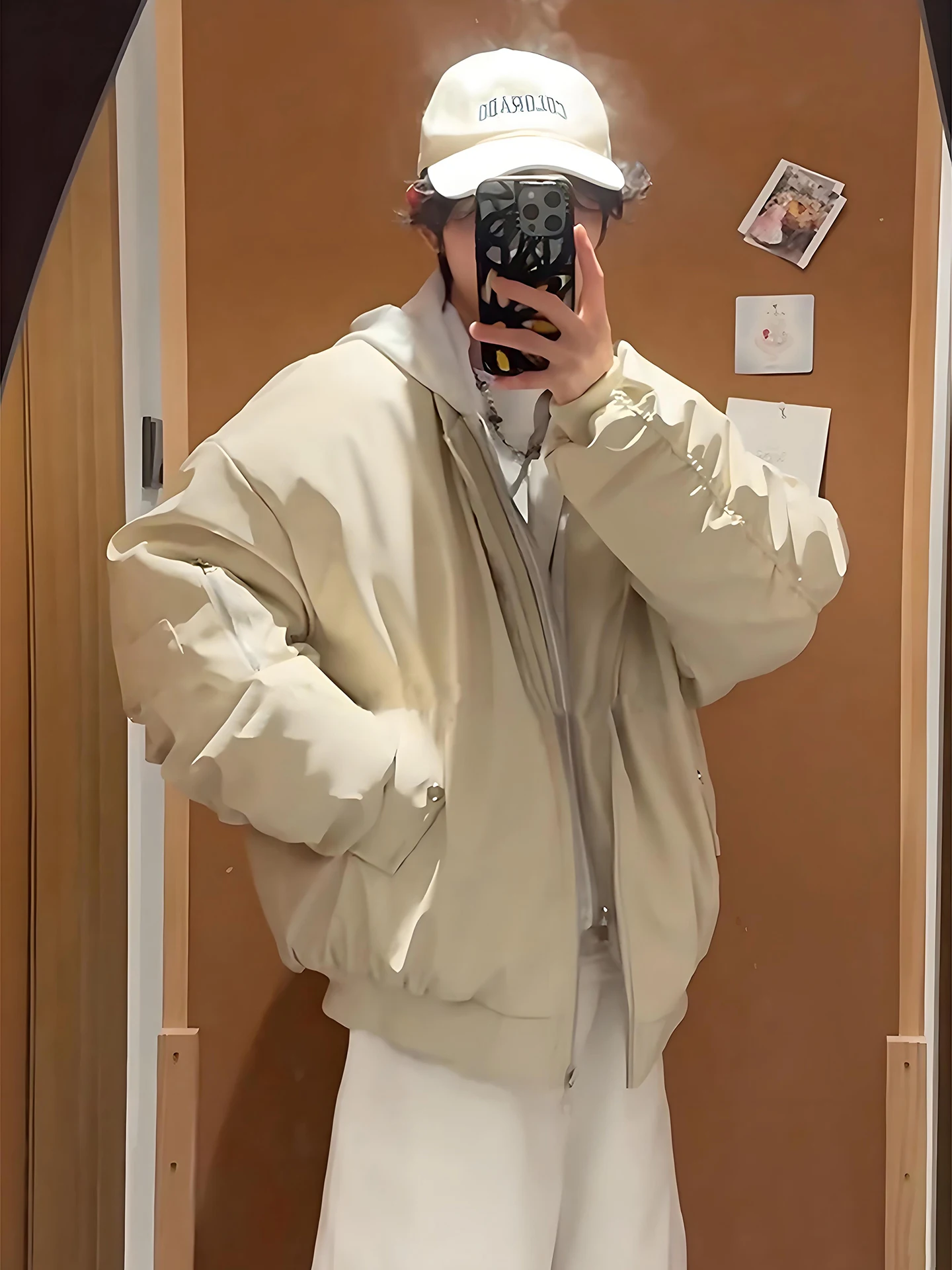 Hooded PU Leather Jaet Cotton Fill Men's Winter Not Bulky Baseball Jaet American Sle Quilted Cotton Coat Warmth
Hooded PU Leather Jaet Cotton Fill Men's Winter Not Bulky Baseball Jaet American Sle Quilted Cotton Coat Warmth