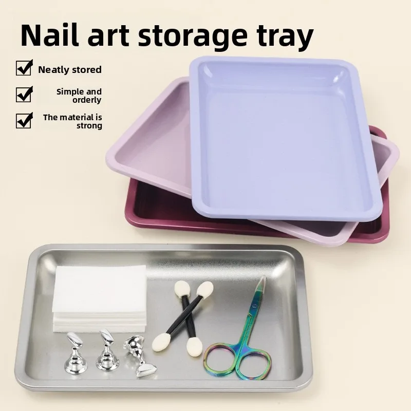 1PC Square Stainless Steel Cosmetic Storage Tray Nail Art Manicure Plate Tweezers Clippers Pens Container False Nails Dish Tools
1PC Square Stainless Steel Cosmetic Storage Tray Nail Art Manicure Plate Tweezers Clippers Pens Container False Nails Dish Tools