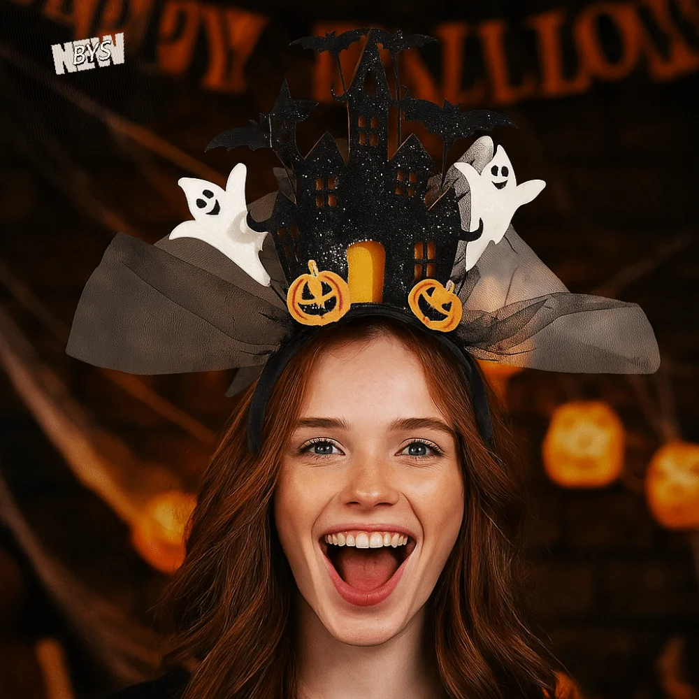 Funny White Ghost Halloween Headband Electronic Castle Halloween Hair Hoop Light-emitting Colorful Ghost Hairband Decor
Funny White Ghost Halloween Headband Electronic Castle Halloween Hair Hoop Light-emitting Colorful Ghost Hairband Decor