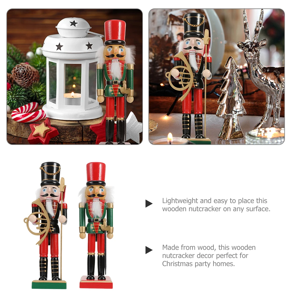 2pcs Christmas Black Christmas Gifts Xmas Nutcrackers Wood Xmas Figures Nutcracker Decorations Craft Home Gifts 
2pcs Christmas Black Christmas Gifts Xmas Nutcrackers Wood Xmas Figures Nutcracker Decorations Craft Home Gifts