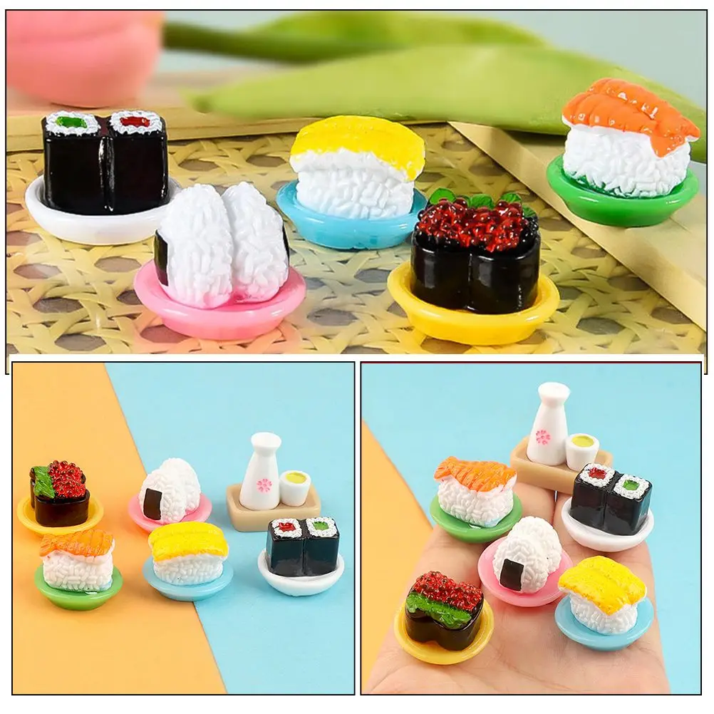12 Pcs Simulation Sushi Model Food Small House Models Mini Miniature Desktop Resin Decorations Prop
12 Pcs Simulation Sushi Model Food Small House Models Mini Miniature Desktop Resin Decorations Prop