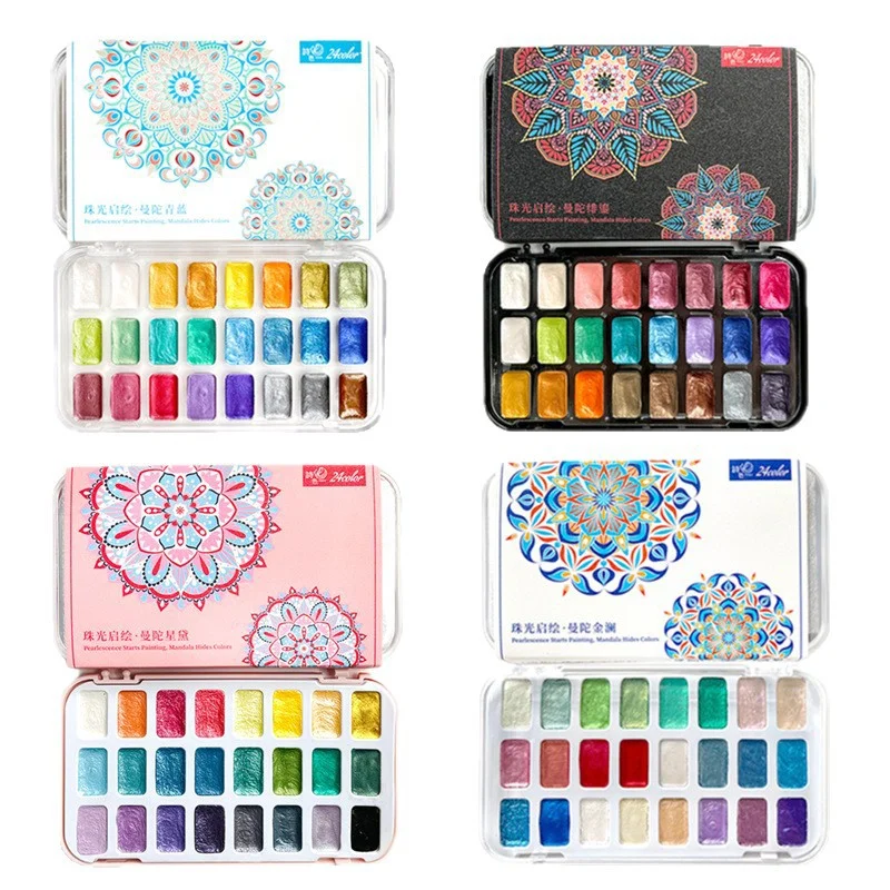 24-летний набор акварельных пигментов с металлическим жемчугом, блестящая однотонная краска для дизайна ногтей, аксессуары для каллиграфии и рукоделия
24-летний набор акварельных пигментов с металлическим жемчугом, блестящая однотонная краска для дизайна ногтей, аксессуары для каллиграфии и рукоделия