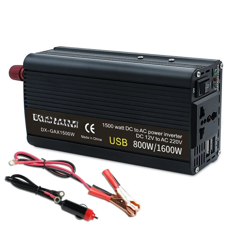 Modified sine wave 800W/2000W vehicle power supply with USB12/24V to 110 V-240V inverter
Modified sine wave 800W/2000W vehicle power supply with USB12/24V to 110 V-240V inverter