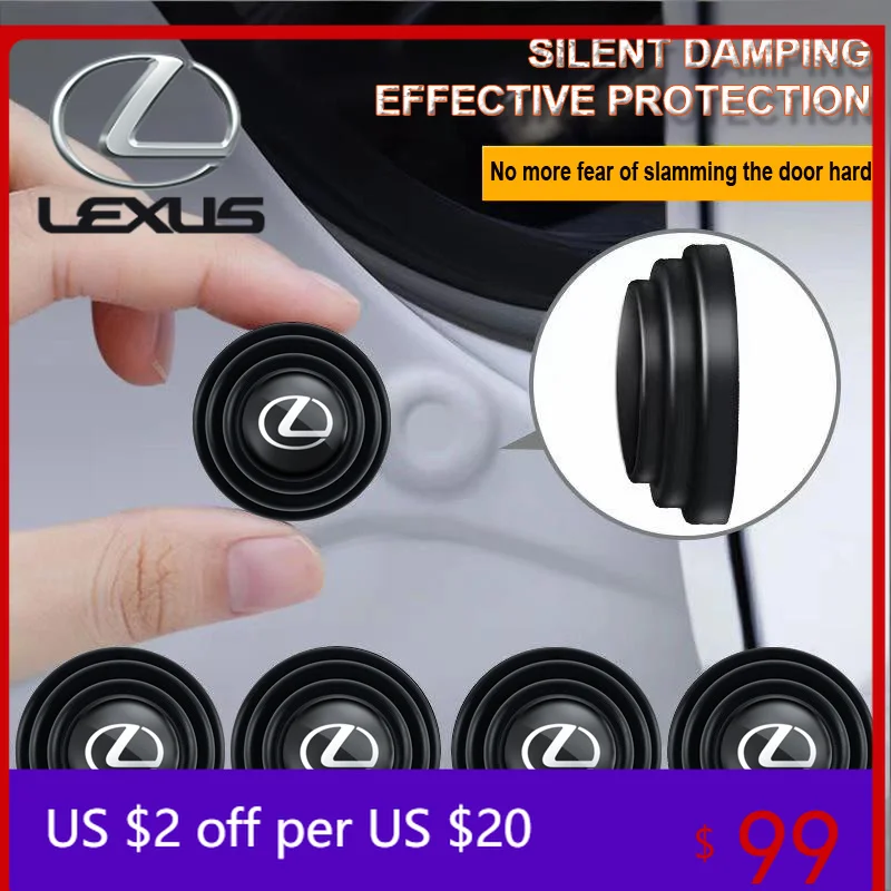 Car Door Shock Absorber gasket Buffer Anti-collision Silicone Sticker For Lexus Fsport GS GX IS LS LX CT LC RC LBX RX 350h 450h
Car Door Shock Absorber gasket Buffer Anti-collision Silicone Sticker For Lexus Fsport GS GX IS LS LX CT LC RC LBX RX 350h 450h