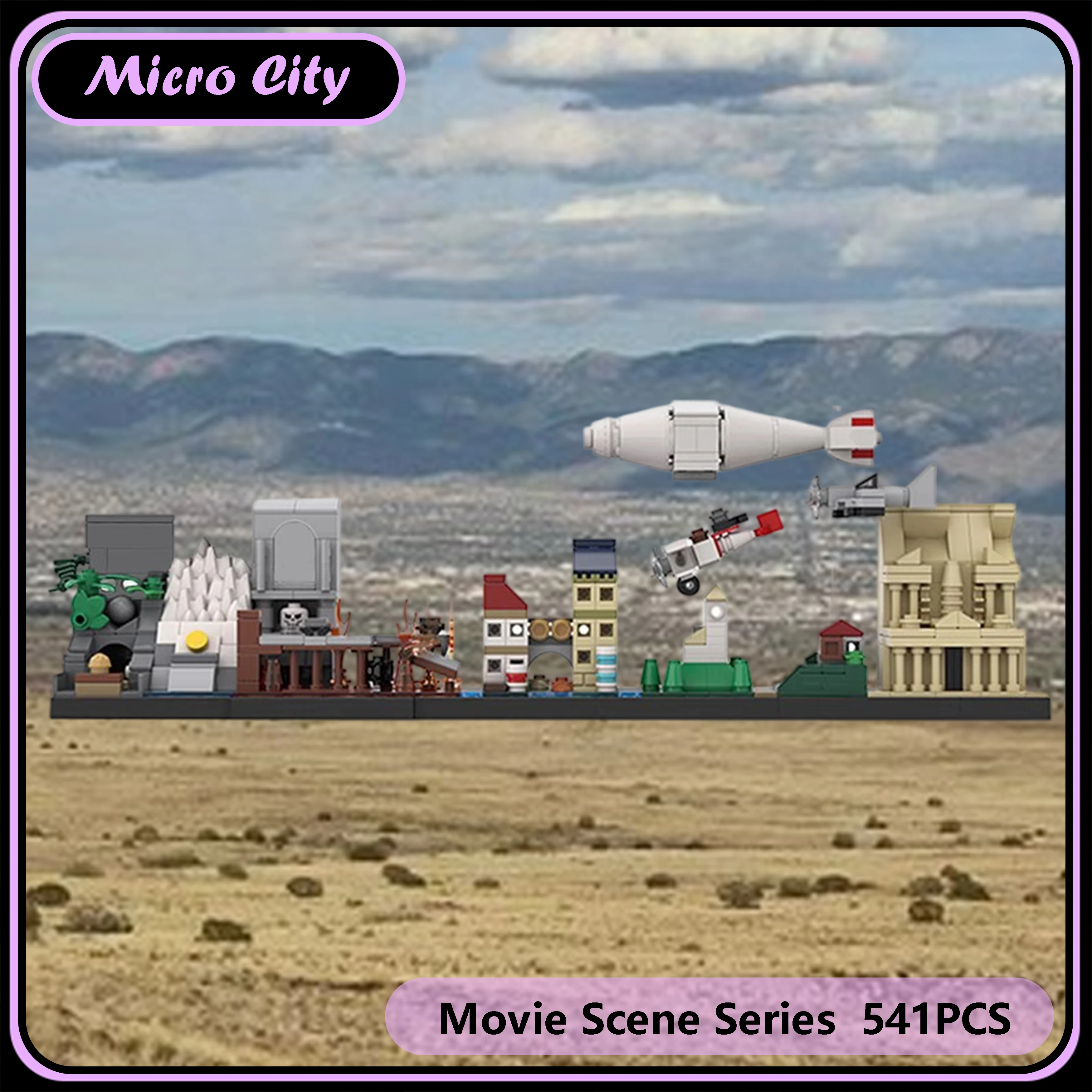 Micro MOC City Adventure Scene Skyline Architecture Набор строительных блоков Коллекционная игрушка-дисплей Креативный подарок Модель в подарок 
Micro MOC City Adventure Scene Skyline Architecture Набор строительных блоков Коллекционная игрушка-дисплей Креативный подарок Модель в подарок