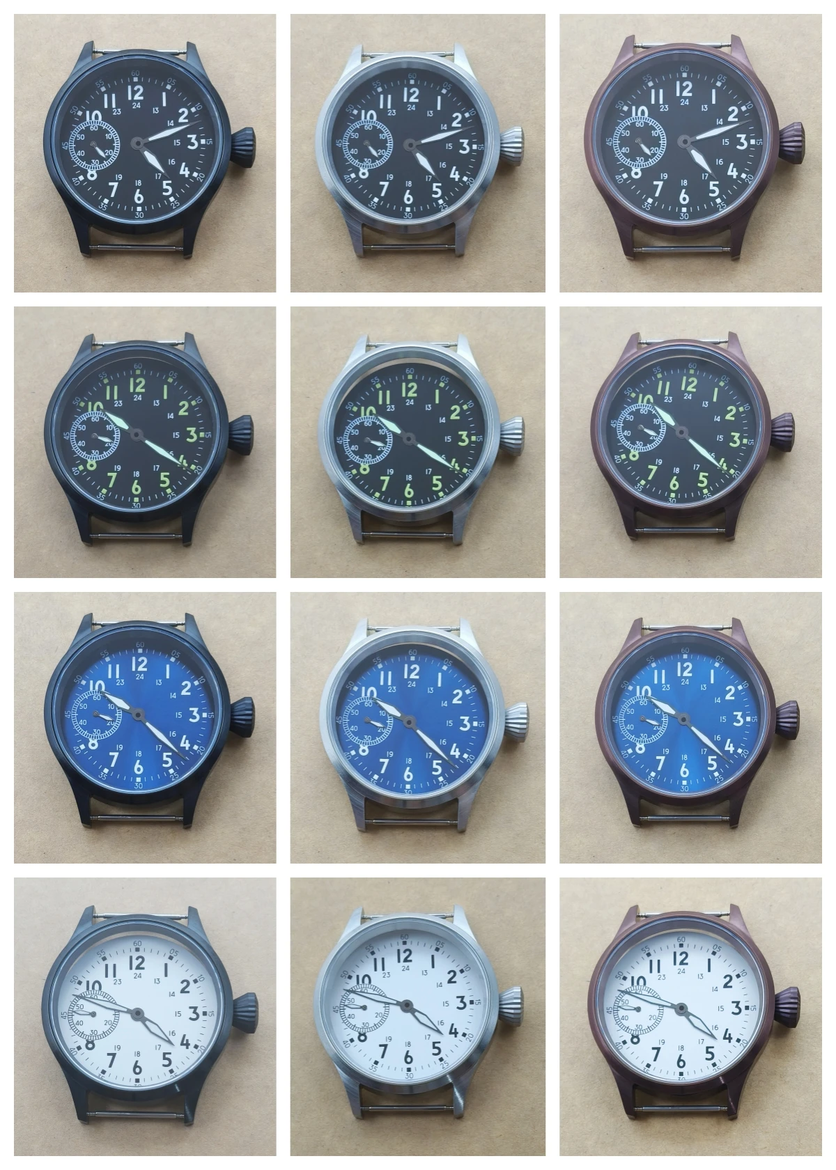 New 44MM Sapphire Crystal Case Add Green Luminous Dial pADDHands Fit St36 Eta6497 Manual Winding Movement
New 44MM Sapphire Crystal Case Add Green Luminous Dial pADDHands Fit St36 Eta6497 Manual Winding Movement
