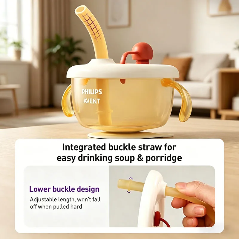 Avent PA-C62 Straw Sealed Bowl Double Ear Heat-resistant Handle with Strong Suction Cup Leak Proof Heat-resistant Baby Food Bowl
Avent PA-C62 Straw Sealed Bowl Double Ear Heat-resistant Handle with Strong Suction Cup Leak Proof Heat-resistant Baby Food Bowl
