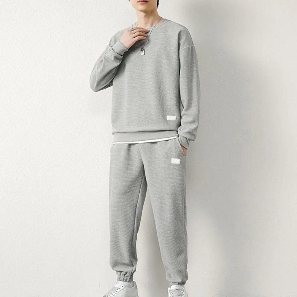 2Pcs/Set Fake Two Pieces Sport Suit Round Crew Long Sleeve Pullover Tops Elastic Waist Long Trousers Set Daily Wear
2Pcs/Set Fake Two Pieces Sport Suit Round Crew Long Sleeve Pullover Tops Elastic Waist Long Trousers Set Daily Wear