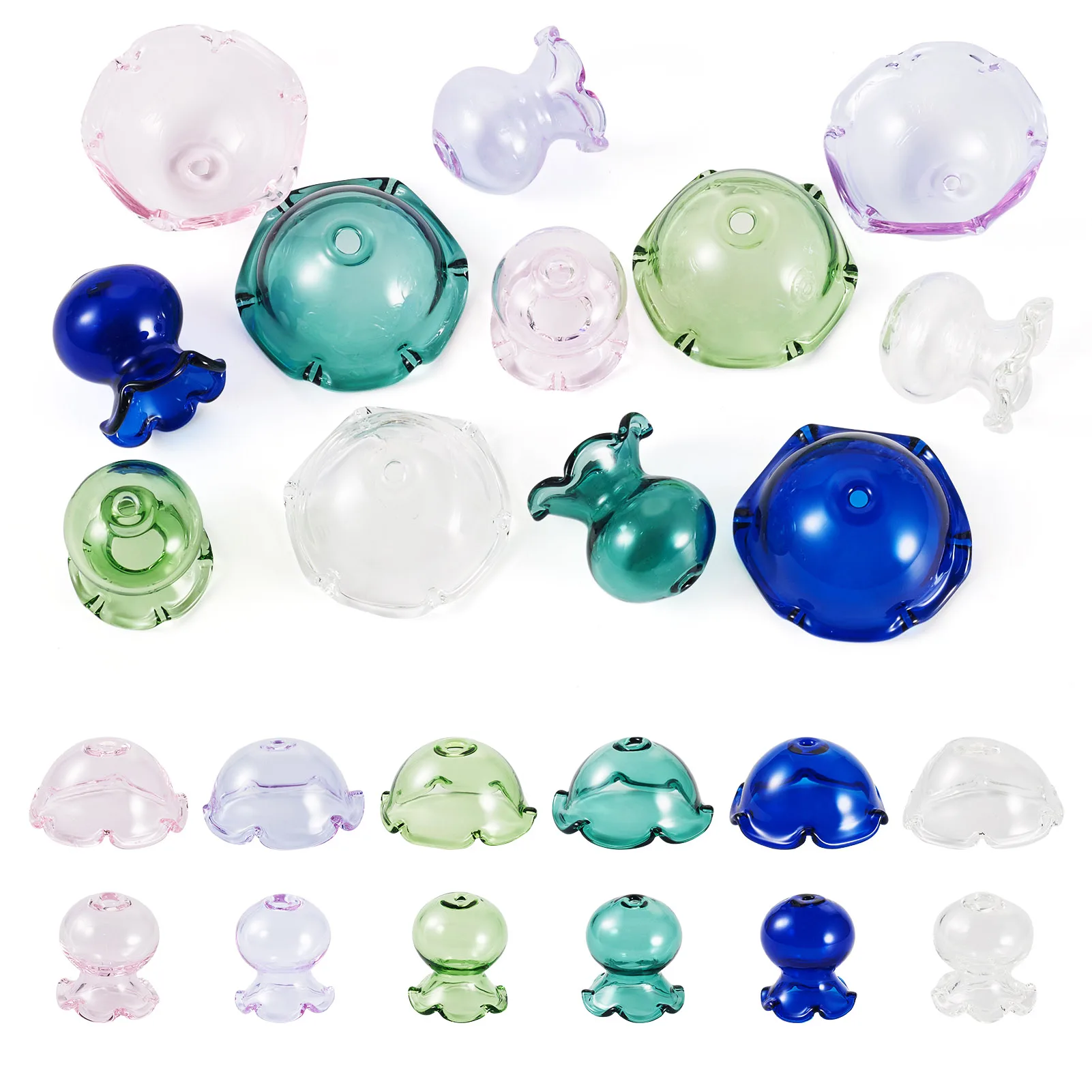 1 Set Transparent Glass Bead Caps Multi-Petal Flower for Wind Chimes Making Mixed Color for Making DIY Jewelry Earring Crafts
1 Set Transparent Glass Bead Caps Multi-Petal Flower for Wind Chimes Making Mixed Color for Making DIY Jewelry Earring Crafts