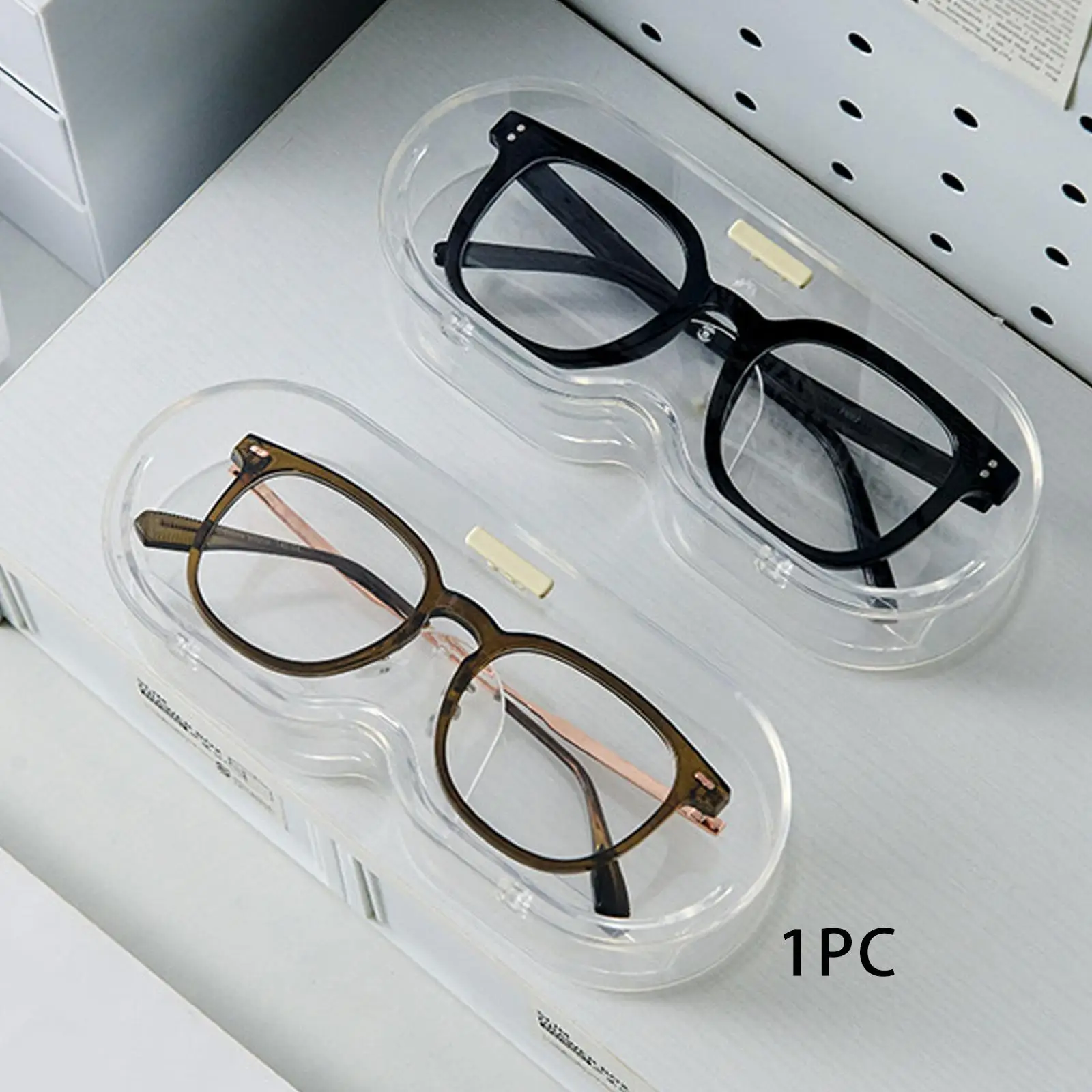 Glass Clear Case with Lid Hard Shell Eyeglasses Case Concise Dustproof Protective Case Eyewear Display Case Glasses Storage Box
Glass Clear Case with Lid Hard Shell Eyeglasses Case Concise Dustproof Protective Case Eyewear Display Case Glasses Storage Box