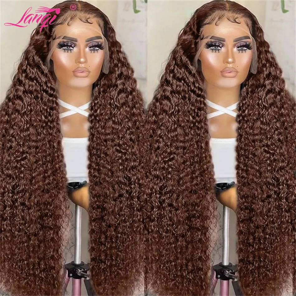 Chocolate Brown Deep Wave Lace Frontal Wigs Brazilian Remy Human Hair Lace Front Wigs For Women Transparent Lace Wig
Chocolate Brown Deep Wave Lace Frontal Wigs Brazilian Remy Human Hair Lace Front Wigs For Women Transparent Lace Wig