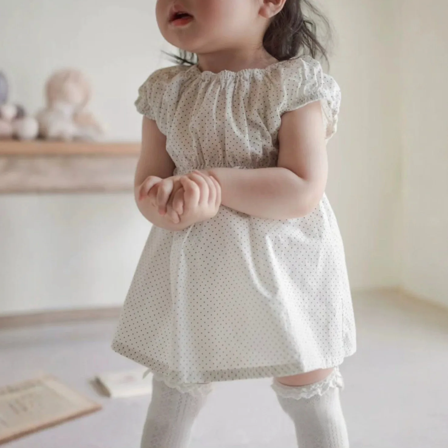 2026 Summer New Baby Girl Cute Dot Waist-cinching Dress Infant Girl Short Sleeve Casual Dress Toddler Cotton Princess Dress
2026 Summer New Baby Girl Cute Dot Waist-cinching Dress Infant Girl Short Sleeve Casual Dress Toddler Cotton Princess Dress
