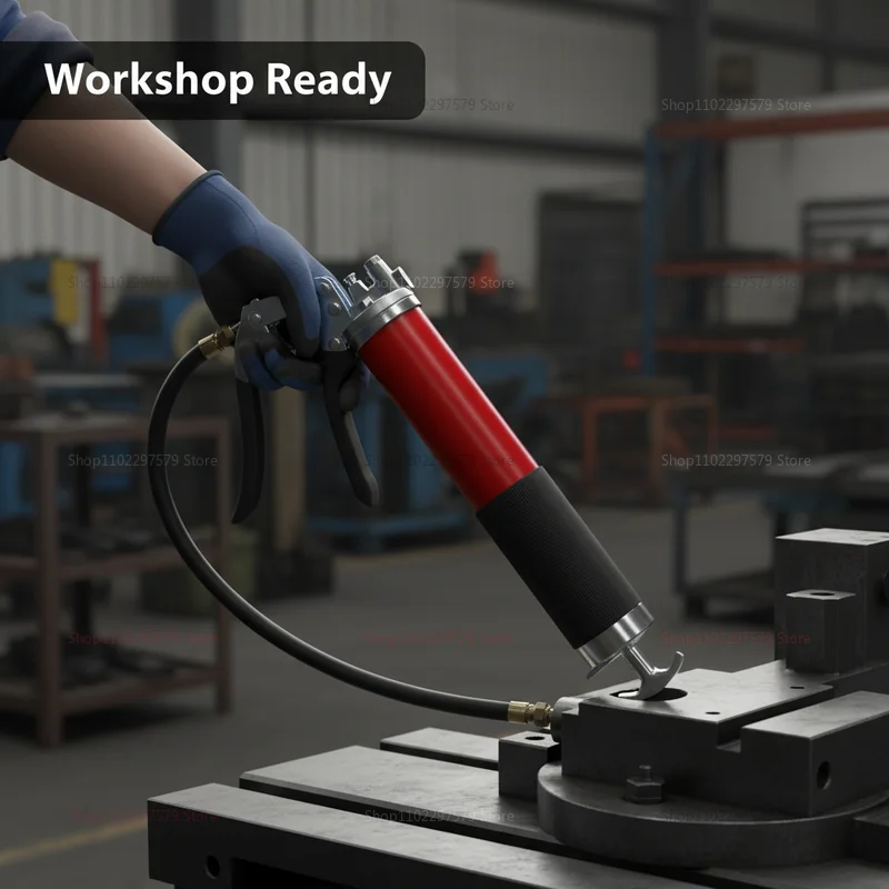 Heavy Duty Handheld Grease Gun Aluminum Alloy Manual Pistol Grip with Flexible Hose for Auto Marine Industrial Applications
Heavy Duty Handheld Grease Gun Aluminum Alloy Manual Pistol Grip with Flexible Hose for Auto Marine Industrial Applications