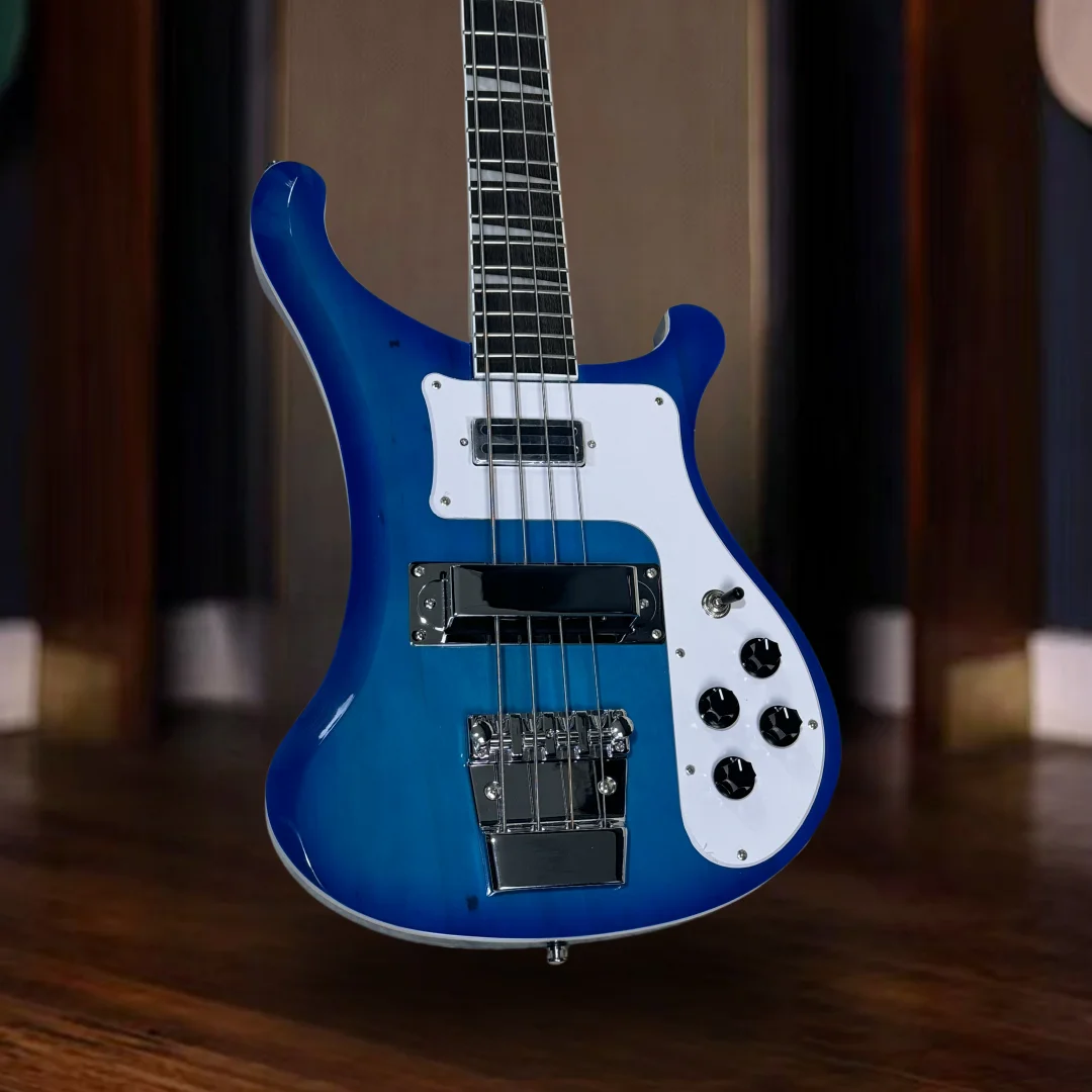 Rick 4003 Bass 4-string Electric Guitar Transparent Blue Color Chrome Hardware High Quality Guitarra
Rick 4003 Bass 4-string Electric Guitar Transparent Blue Color Chrome Hardware High Quality Guitarra