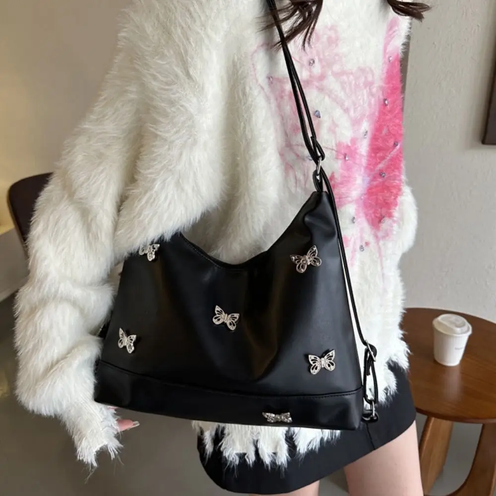 Simple Y2K Butterfly Shoulder Bag Shopping Bag Mommy Bag Large Capacity Tote Bag Storage Bag Underarm Bag Crossbody Bag Girl
Simple Y2K Butterfly Shoulder Bag Shopping Bag Mommy Bag Large Capacity Tote Bag Storage Bag Underarm Bag Crossbody Bag Girl