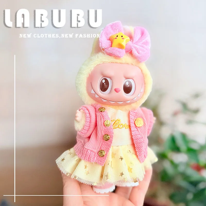 Кукольная одежда для 15-17 см V1 V2 V3 Labubu, плюшевая кукла-идол, газовая юбка, вязаное пальто, галстук-бабочка, головные уборы, 3 шт./упак., наряды, украшение
Кукольная одежда для 15-17 см V1 V2 V3 Labubu, плюшевая кукла-идол, газовая юбка, вязаное пальто, галстук-бабочка, головные уборы, 3 шт./упак., наряды, украшение