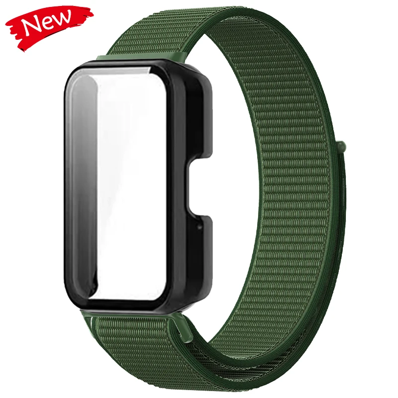 Protector Case+Band for Samsung Galaxy Fit 3 Nylon Loop Strap TPU Cover Bezel for Samsung Galaxy Fit3 18mm Watch Accessories
Protector Case+Band for Samsung Galaxy Fit 3 Nylon Loop Strap TPU Cover Bezel for Samsung Galaxy Fit3 18mm Watch Accessories
