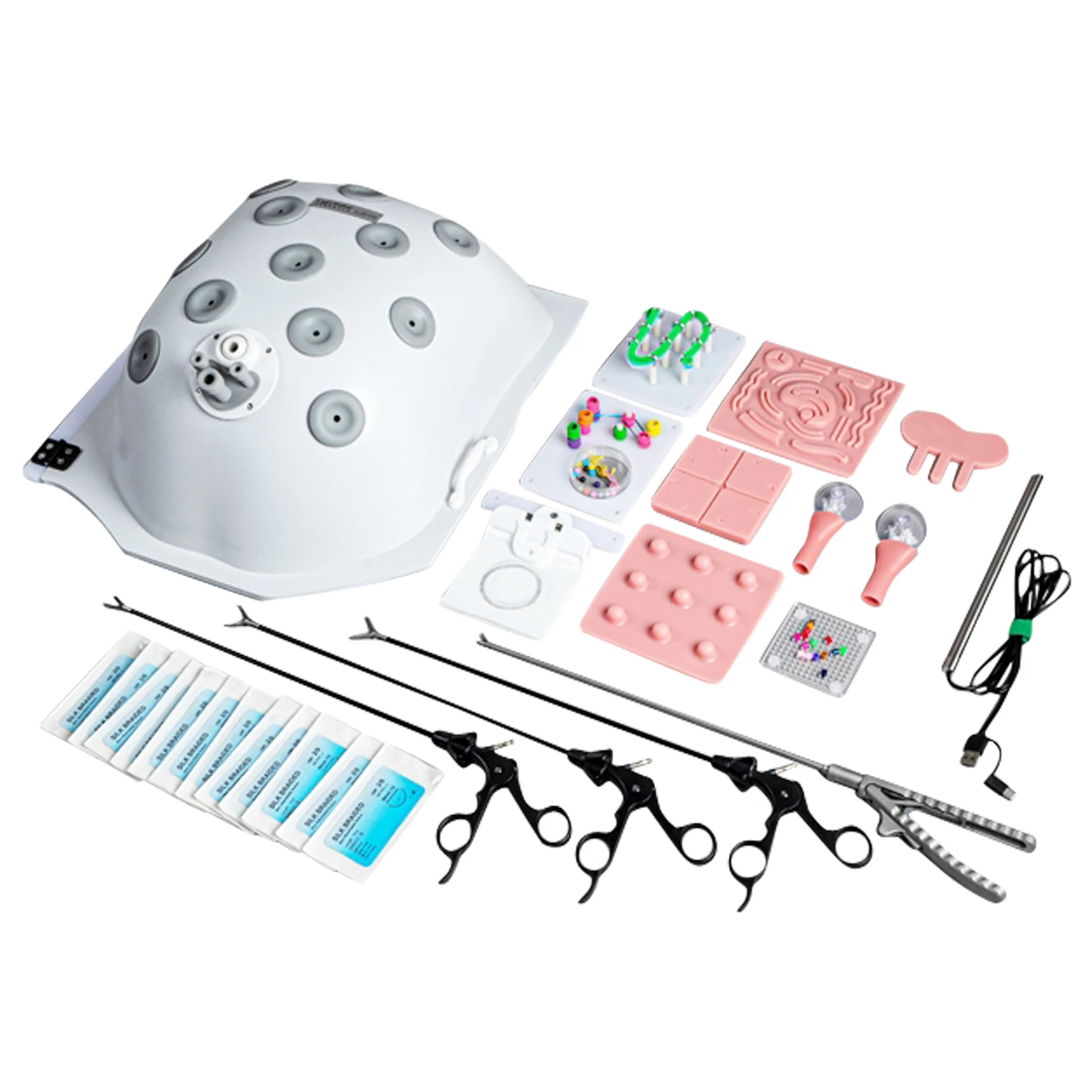 High Simulation Laparoscopy Trainer Laparoscopic Simulator Training Box with 0/30 Degree HD Camera Modules Teaching Equipment
High Simulation Laparoscopy Trainer Laparoscopic Simulator Training Box with 0/30 Degree HD Camera Modules Teaching Equipment