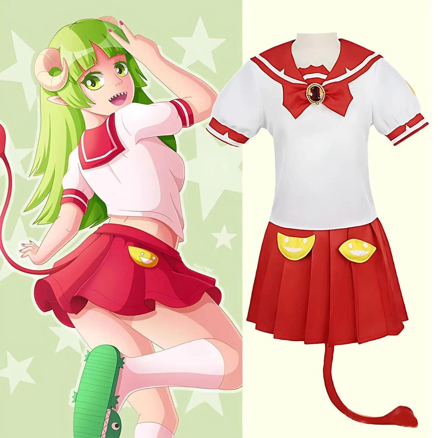 Devil Academy Girl Sailor Uniform Clara Cosplay Costume Pleated Skirt Tail Bow Full Set Women Halloween Anime Roleplay Outfit
Devil Academy Girl Sailor Uniform Clara Cosplay Costume Pleated Skirt Tail Bow Full Set Women Halloween Anime Roleplay Outfit