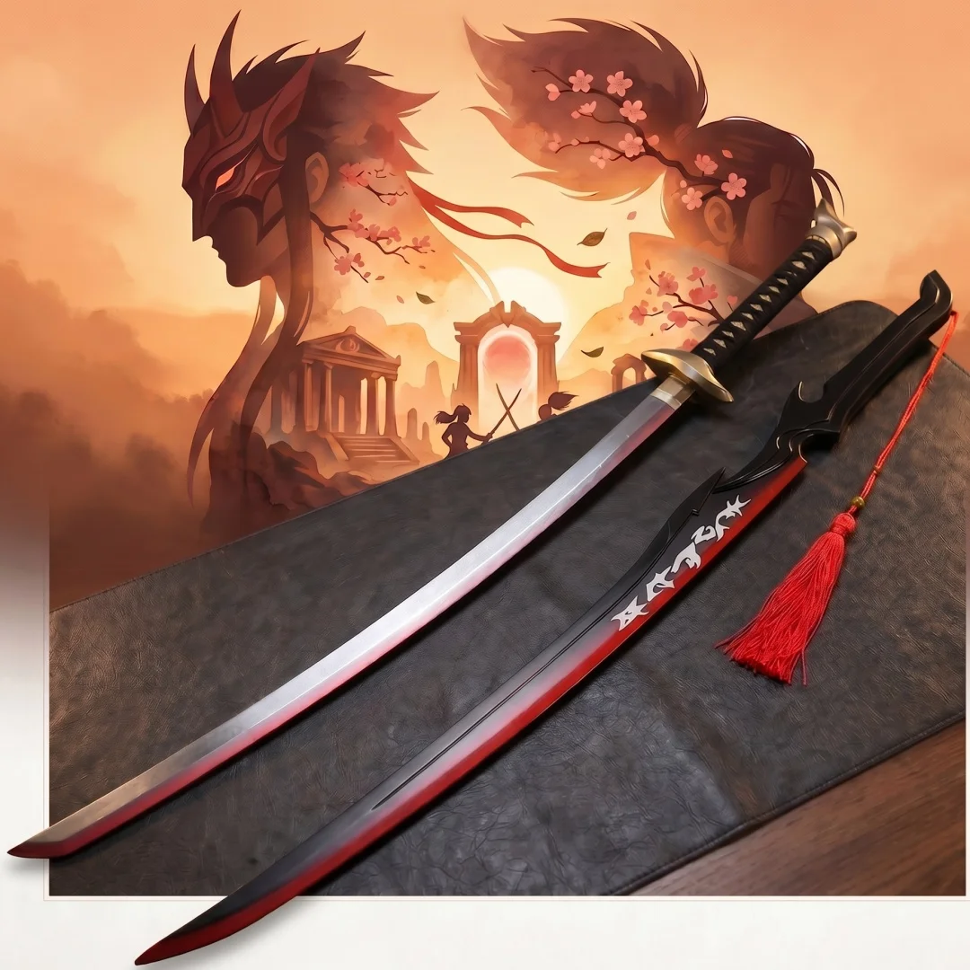 40inch League of Legends Katana Yasuo Yone Anime Cosplay Prop Sword Real Size Japanese 1:1 Scale Ninja Knife Blade Wood Toy Gift
40inch League of Legends Katana Yasuo Yone Anime Cosplay Prop Sword Real Size Japanese 1:1 Scale Ninja Knife Blade Wood Toy Gift