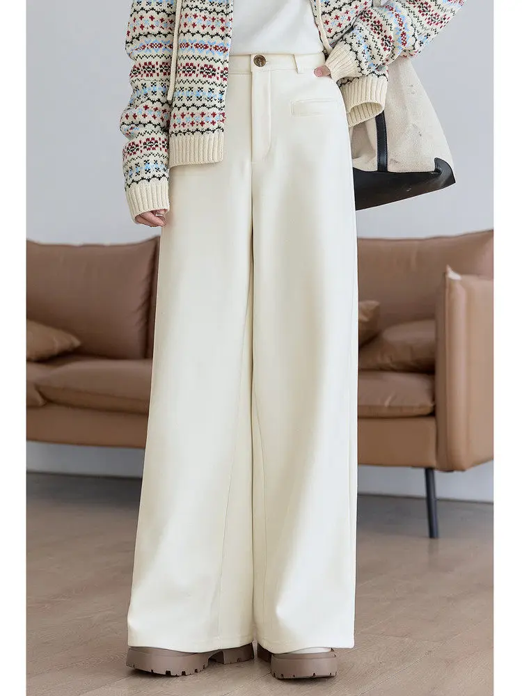 HuiXi Drawstring Casual Pants Women's Autumn Winter New Loose Simple High Waist Straight Leg Pants Fabric Commute Style
HuiXi Drawstring Casual Pants Women's Autumn Winter New Loose Simple High Waist Straight Leg Pants Fabric Commute Style