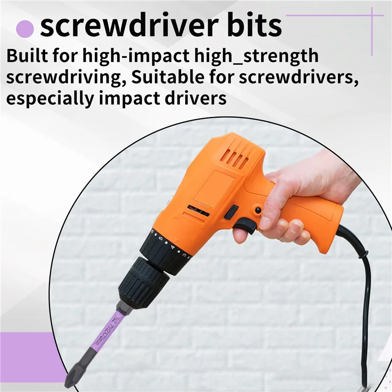 A31Z-Magnetic Drill Bits D1 Anti-Slip And Shock-Proof Bits With Phillips Screwdriver Bits Magnetic Screwdriver Set (2Set)
A31Z-Magnetic Drill Bits D1 Anti-Slip And Shock-Proof Bits With Phillips Screwdriver Bits Magnetic Screwdriver Set (2Set)