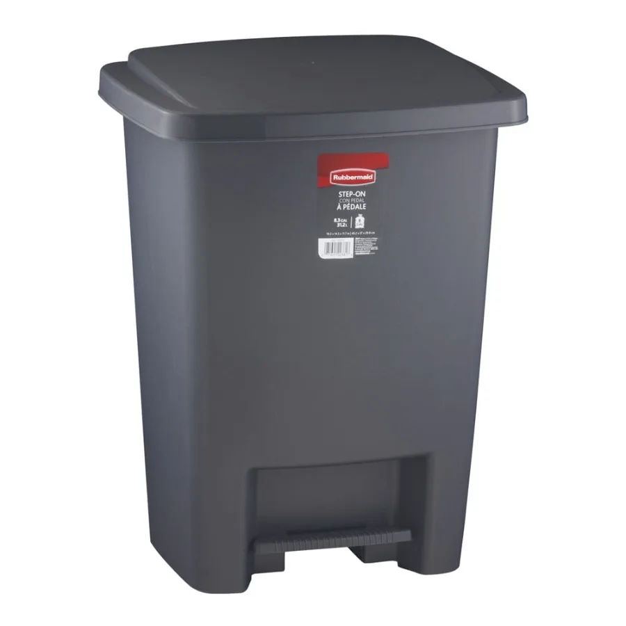 8.3 gal Step-on Plastic Kitchen Trash Can Metallic
8.3 gal Step-on Plastic Kitchen Trash Can Metallic