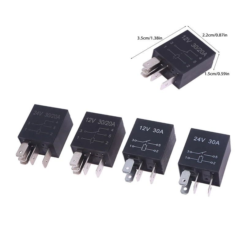 1 шт., черный, 4-контактный/5-контактный, 30 А, 12 В/24 В, фиолетовая серия, 4-контактный/5-контактный водонепроницаемый автомобильный релейный адаптер для автомобильного реле
1 шт., черный, 4-контактный/5-контактный, 30 А, 12 В/24 В, фиолетовая серия, 4-контактный/5-контактный водонепроницаемый автомобильный релейный адаптер для автомобильного реле