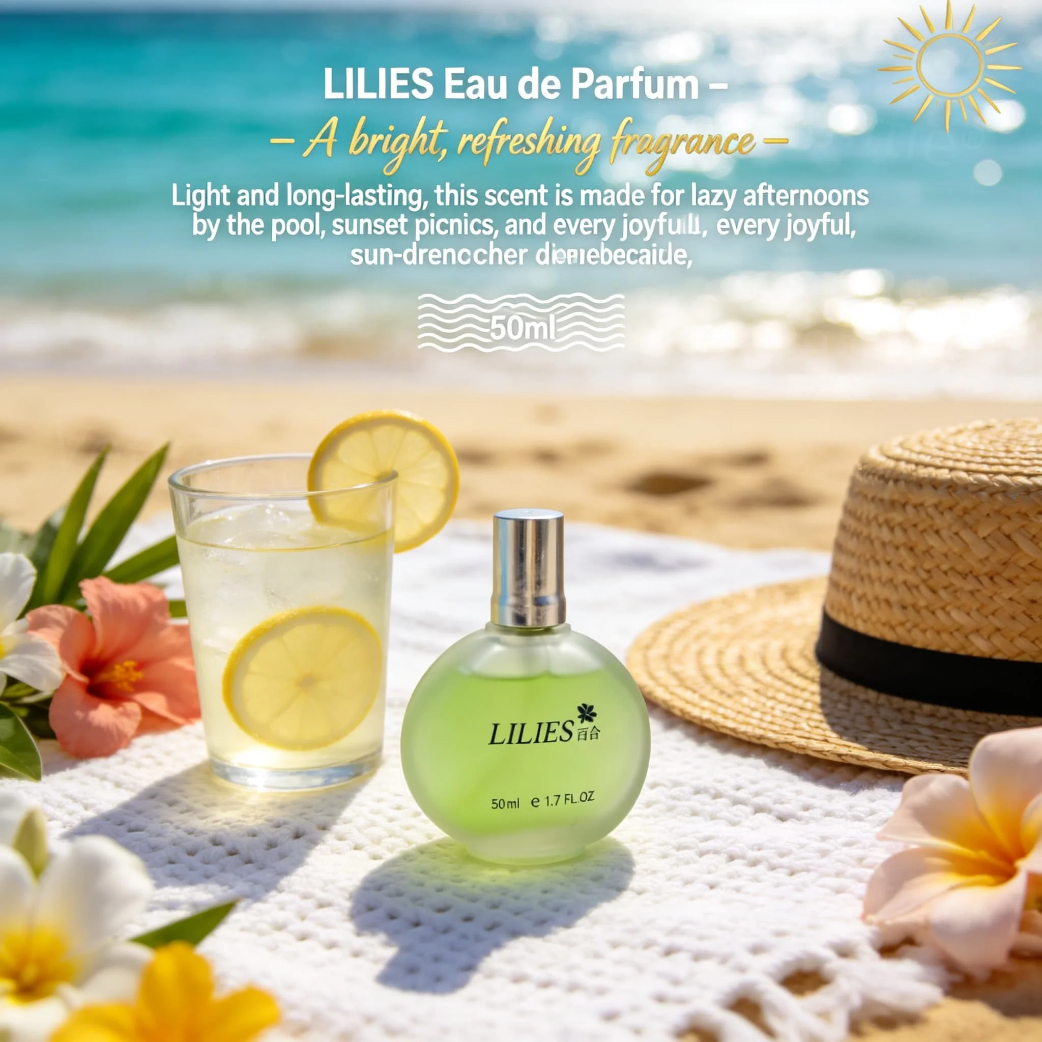 Coastal Aqua Lily Escape 50ml Eau De Toilette,Crisp Beachside Blend, Island Trips,Long Lasting Aroma for Leisure Getaway Moments
Coastal Aqua Lily Escape 50ml Eau De Toilette,Crisp Beachside Blend, Island Trips,Long Lasting Aroma for Leisure Getaway Moments