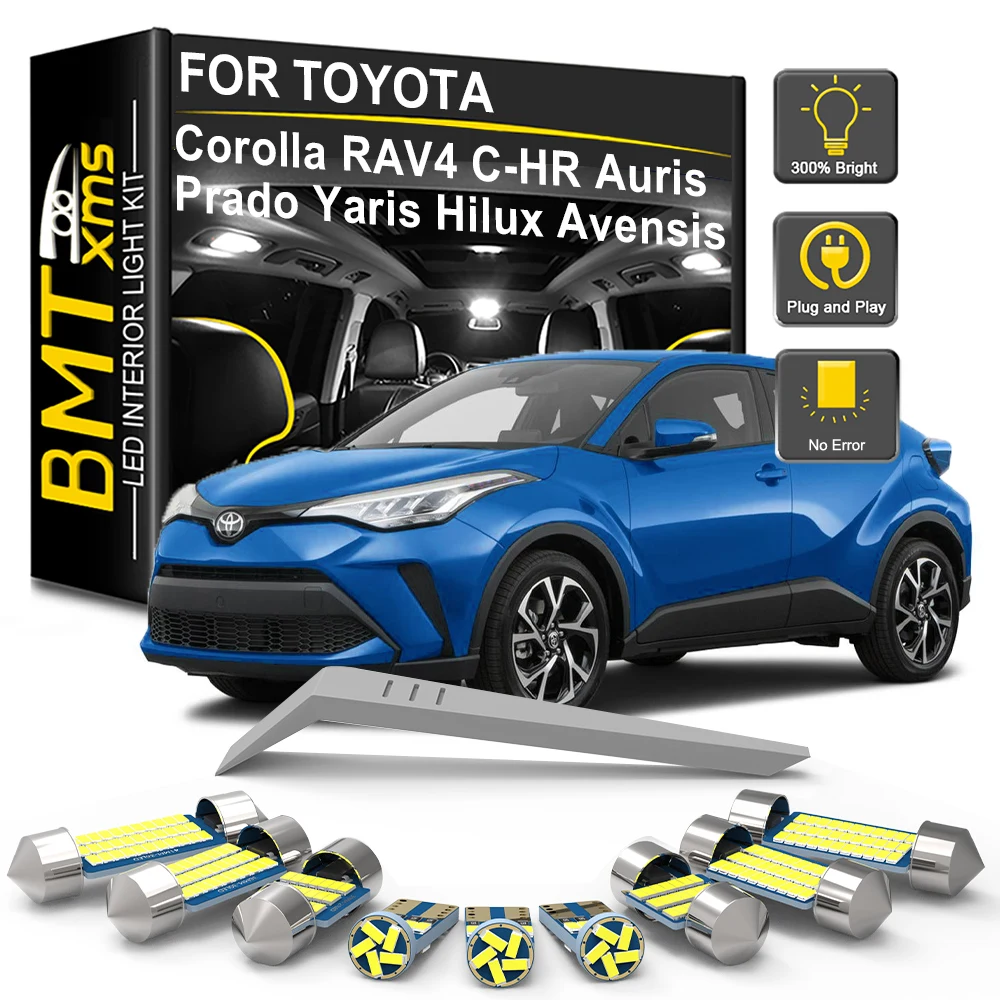 BMTxms For Toyota Corolla RAV4 CHR C-HR Avensis T25 T27 Auris Prado LC 120 150 Yaris Hilux Car LED Interior Light Bulb Kit Lamp
BMTxms For Toyota Corolla RAV4 CHR C-HR Avensis T25 T27 Auris Prado LC 120 150 Yaris Hilux Car LED Interior Light Bulb Kit Lamp