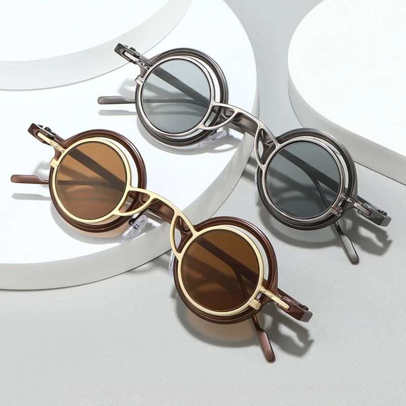 Retro Metal Round Frame Sunglasses UV400 Fashion Outdoor Sports and Travel Anti Ultraviolet Shades Classic Driving Sun Glasses
Retro Metal Round Frame Sunglasses UV400 Fashion Outdoor Sports and Travel Anti Ultraviolet Shades Classic Driving Sun Glasses