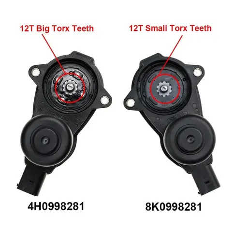 Pinça traseira para Freio de Mão de Estacionamento, Atuador, Servo Motor, Novo, 4H0998281, 8K0998281, 12 Dentes, Audi A4, B8, A5, RS5, Q5