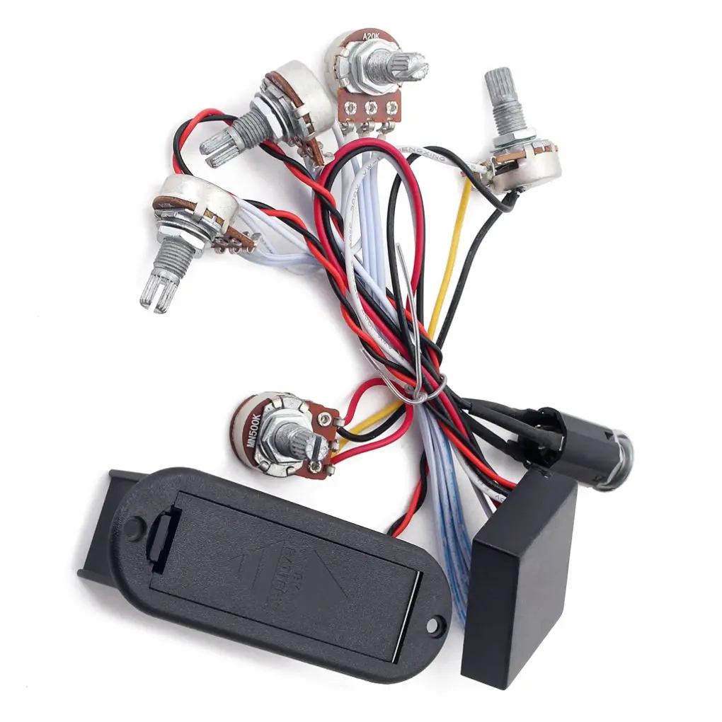 Active Preamp Equalizer Wiring Harness Kit Individual Potentiometers Bass Middle Tone Control System String Instrument
Active Preamp Equalizer Wiring Harness Kit Individual Potentiometers Bass Middle Tone Control System String Instrument