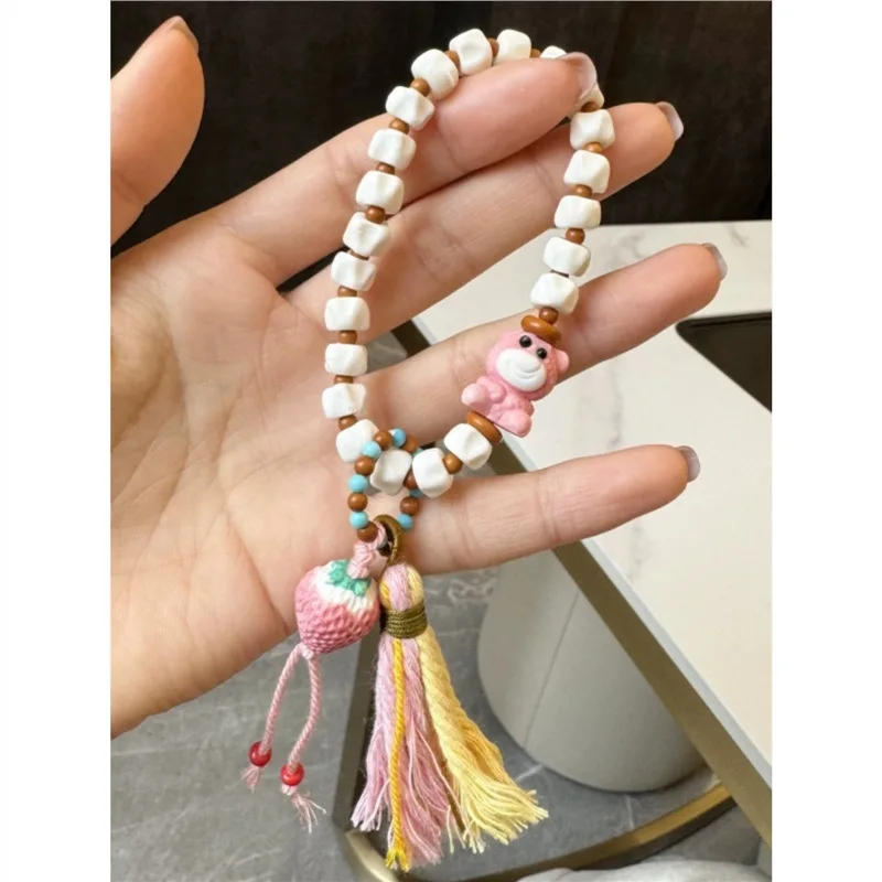 Ox Bone Passion Bucket Bead Bracelet With Olive Kernel Rice Beads RootPay Bear Small Strawberry
Ox Bone Passion Bucket Bead Bracelet With Olive Kernel Rice Beads RootPay Bear Small Strawberry