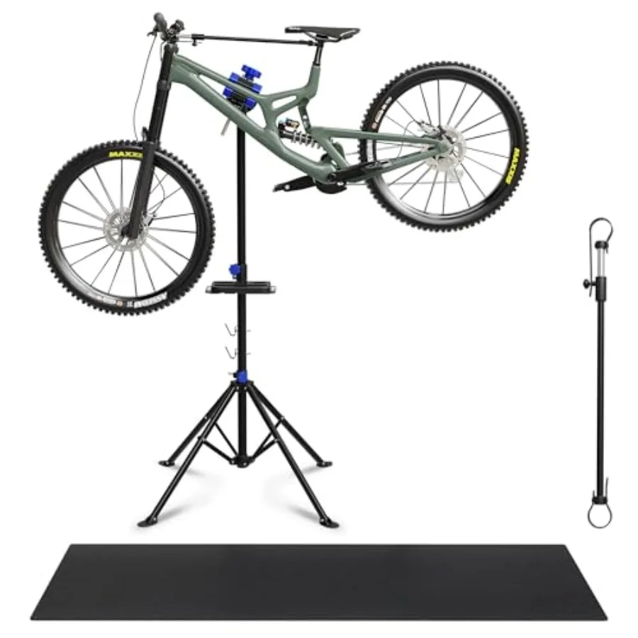 Bike Stand Repair - Aluminum Bike Repair Stand with Black Workstand Mat, Detachable Wall Mount Clamp, Ebike Floor Holder Travel
Bike Stand Repair - Aluminum Bike Repair Stand with Black Workstand Mat, Detachable Wall Mount Clamp, Ebike Floor Holder Travel