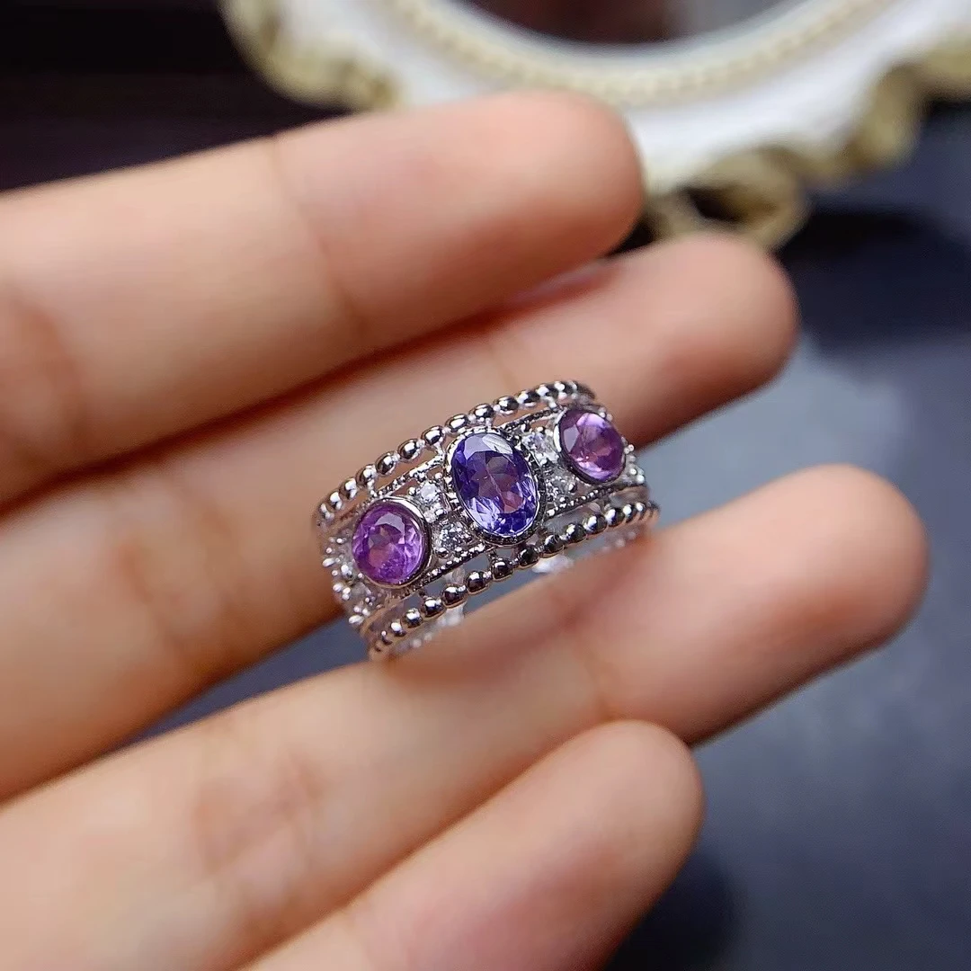 KJJEAXCMY High quality Simple Natural Tanzanite Ring S925 Silver Inlaid Elegant Simple Palace High-End Design Women's Jewelry
KJJEAXCMY High quality Simple Natural Tanzanite Ring S925 Silver Inlaid Elegant Simple Palace High-End Design Women's Jewelry