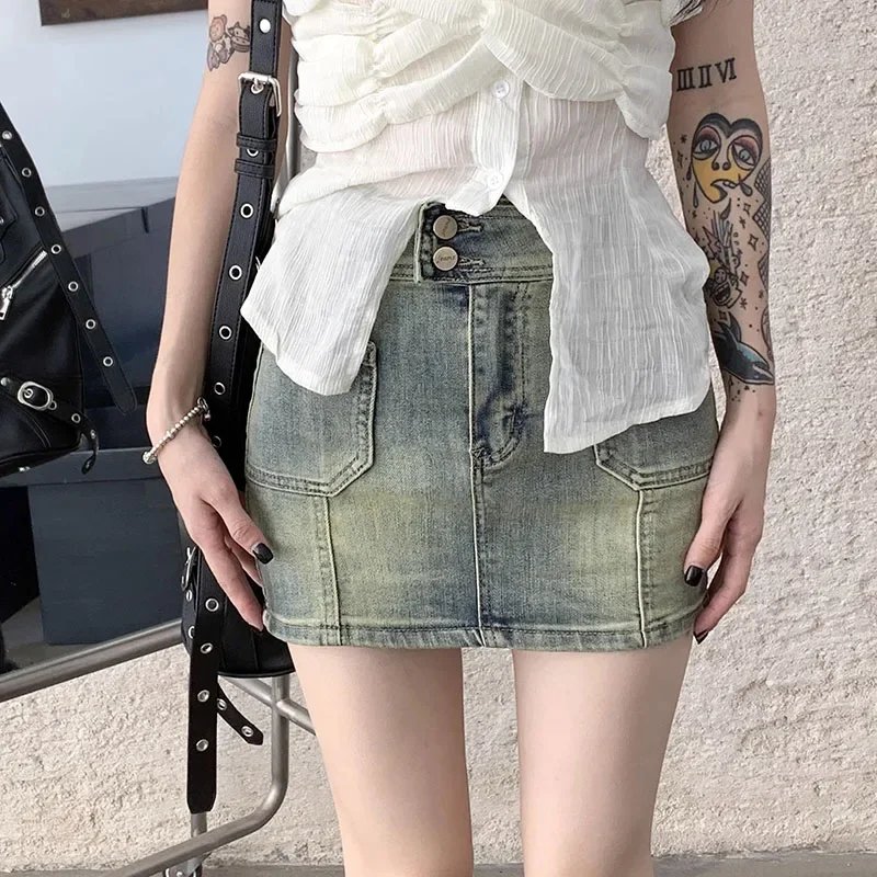 Summer Women High Waist Straight Shorts Skirts Girls Streetwear Aesthetic Denim Dress Female Korean Fashion Yellow Jeans Skirts
Summer Women High Waist Straight Shorts Skirts Girls Streetwear Aesthetic Denim Dress Female Korean Fashion Yellow Jeans Skirts