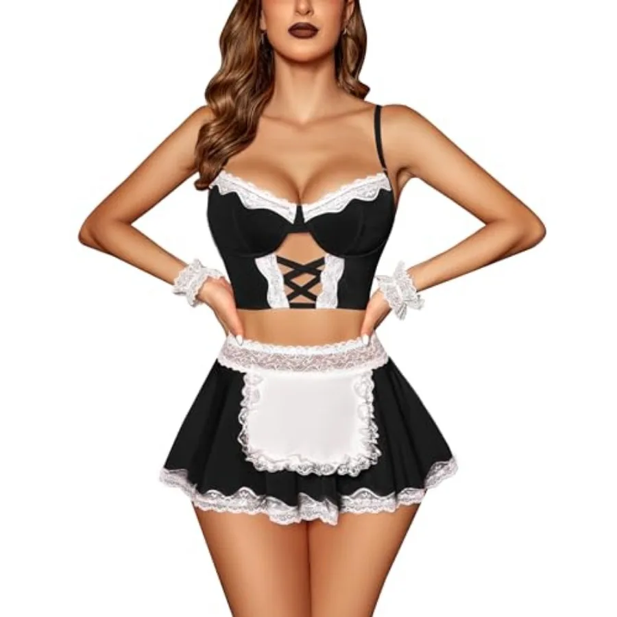 Avidlove Sexy Lingerie for Women Cosplay Lingerie Set Contrast Lace Costume Set 5pack
Avidlove Sexy Lingerie for Women Cosplay Lingerie Set Contrast Lace Costume Set 5pack