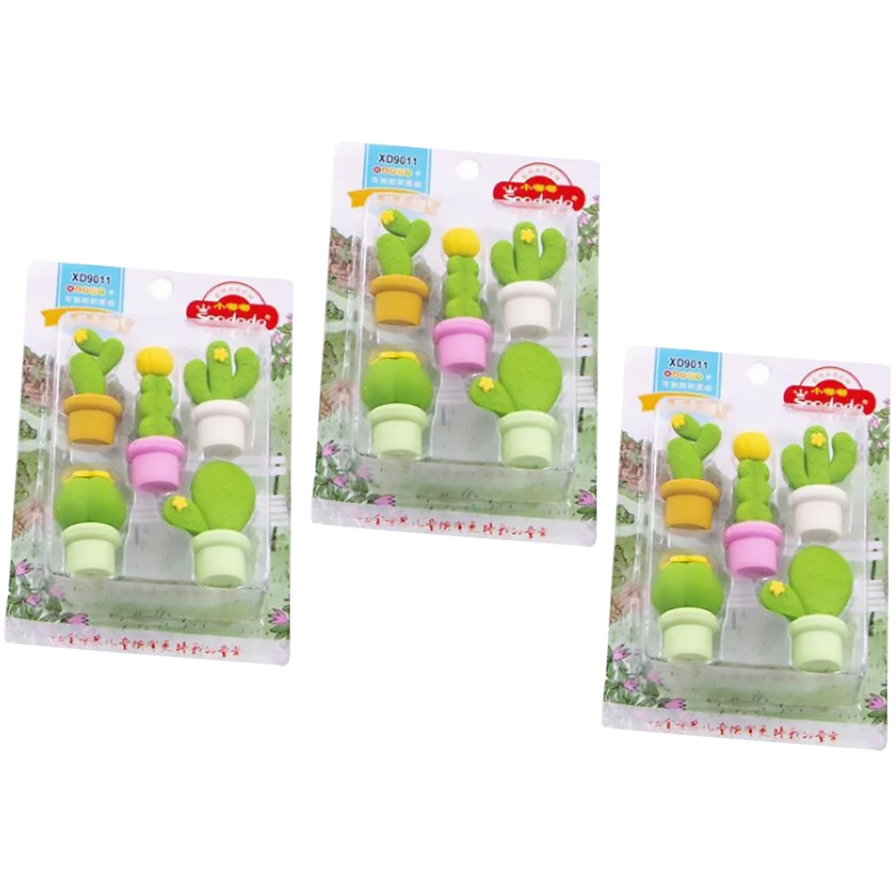 15pcs Cactus Shaped Erasers for Kids Students Adorable Design School Stationery Rubber Pencil Writing Wipe
15pcs Cactus Shaped Erasers for Kids Students Adorable Design School Stationery Rubber Pencil Writing Wipe