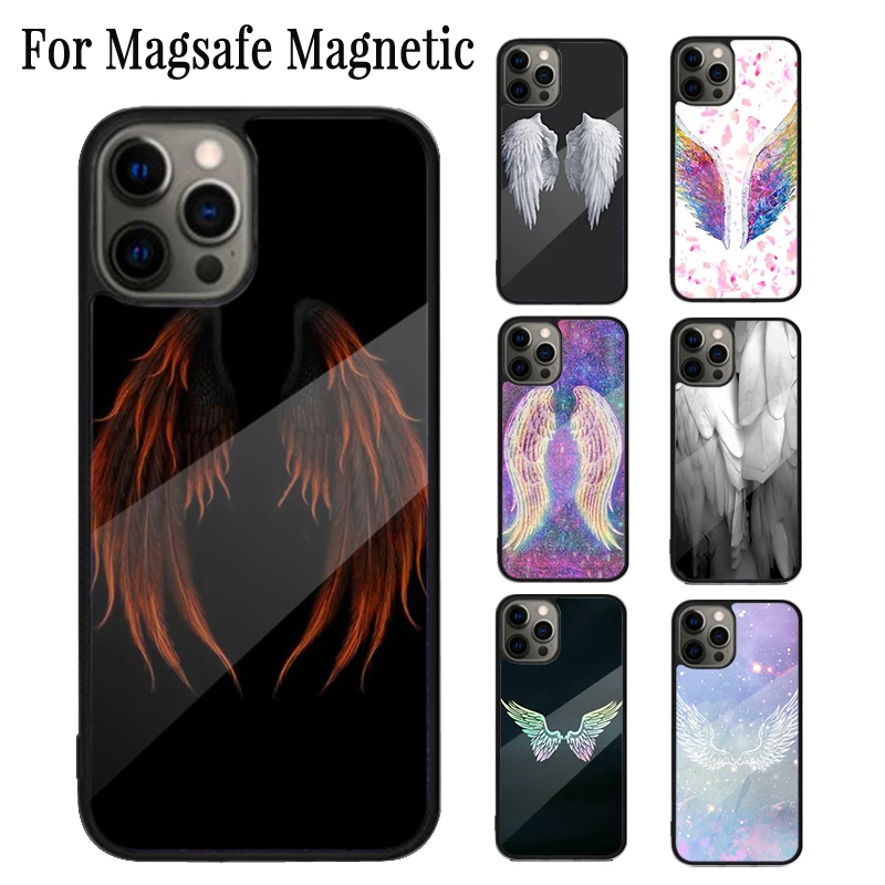 Angel Wings Painting Magnetic Phone Case Coque For iPhone 16 15 14 Plus 13 12 Mini 11 Pro Max Magsafe Wireless Charging Cover
Angel Wings Painting Magnetic Phone Case Coque For iPhone 16 15 14 Plus 13 12 Mini 11 Pro Max Magsafe Wireless Charging Cover