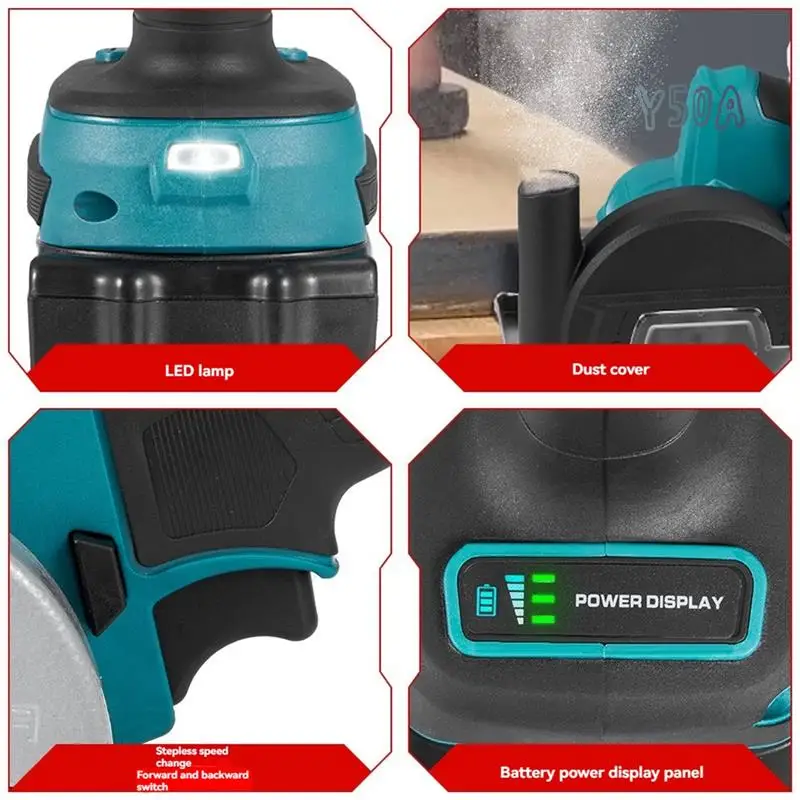 76Mm Brushless Electric Angle Grinder Adjustment Cordless Polishing Cutting Woodworking Tool For 18Vbattery
76Mm Brushless Electric Angle Grinder Adjustment Cordless Polishing Cutting Woodworking Tool For 18Vbattery