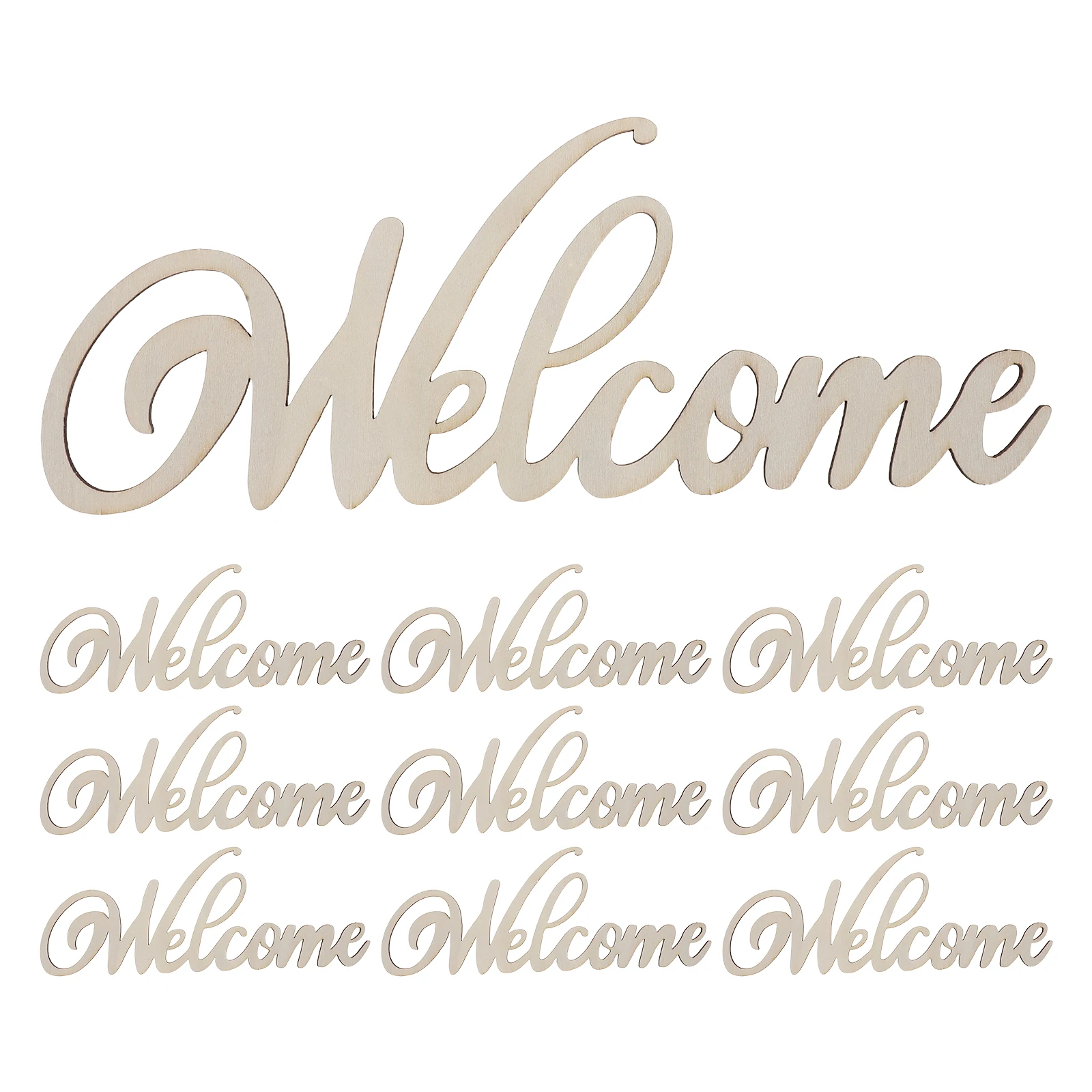 20pcs Hollow Card Welcome Sign Decorative Wood Signs Wooden Welcome Sign for Door Home Decoration Wedding Shop Ornament
20pcs Hollow Card Welcome Sign Decorative Wood Signs Wooden Welcome Sign for Door Home Decoration Wedding Shop Ornament